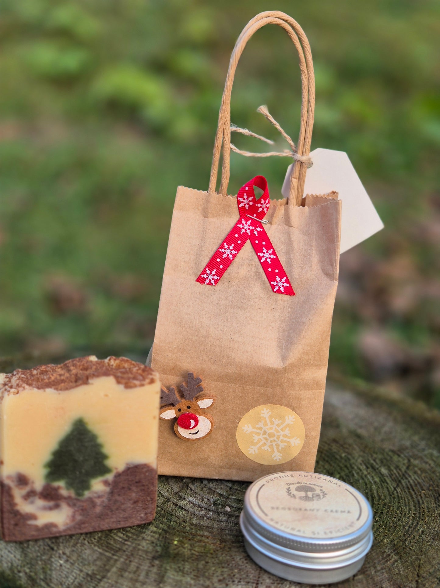 Pachet cadou Crăciun - săpun natural și deodorant cremă handmade artizanal