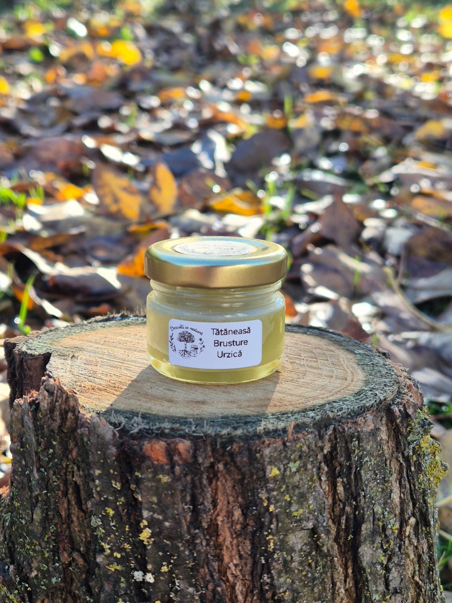 Cremă Naturală cu Tătăneasă, Brusture si Urzica Moarta Mov - 👣 Desculți în Natură