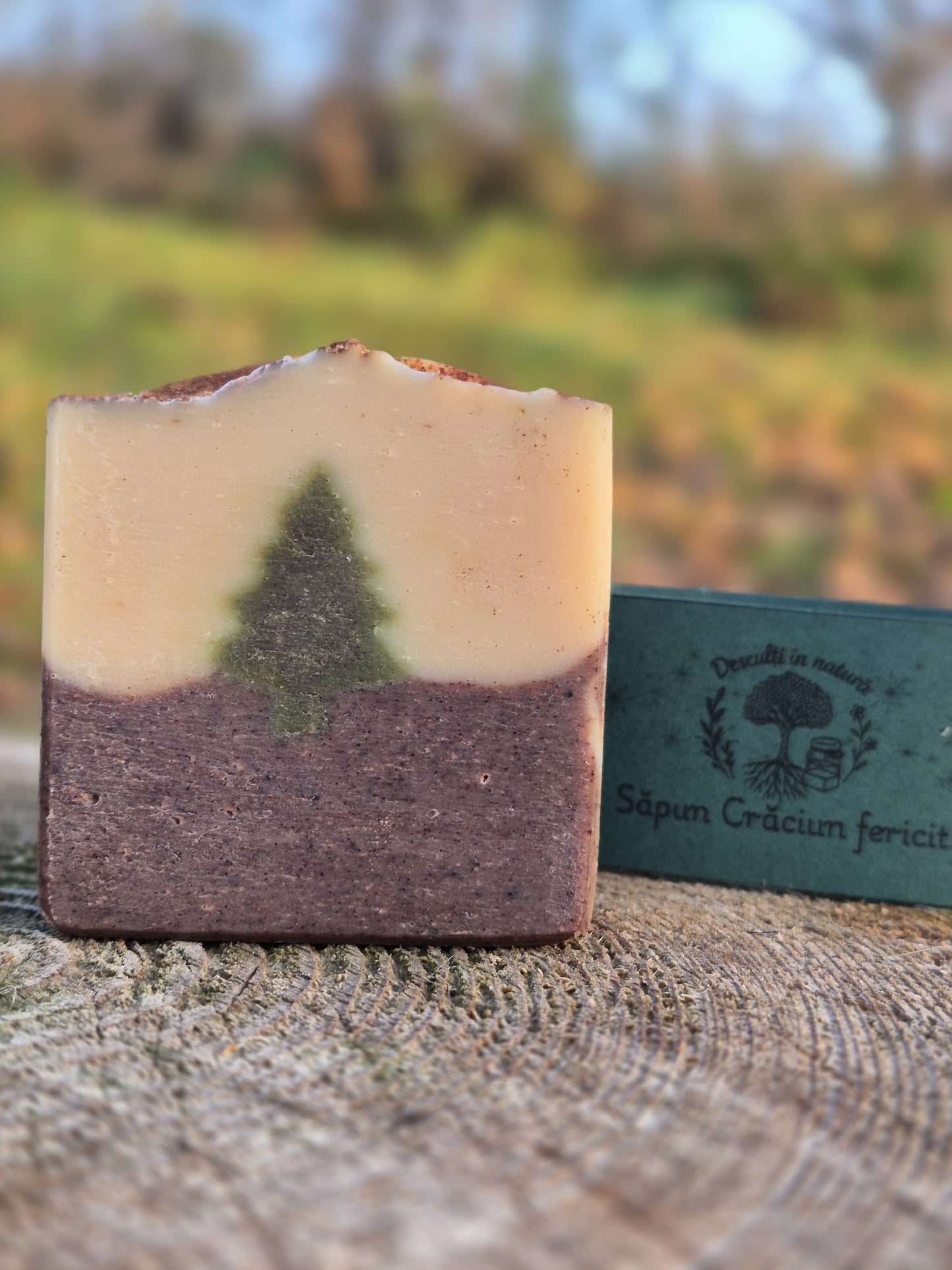 Săpun artizanal Crăciun Fericit - ingrediente 100% naturale din grădină