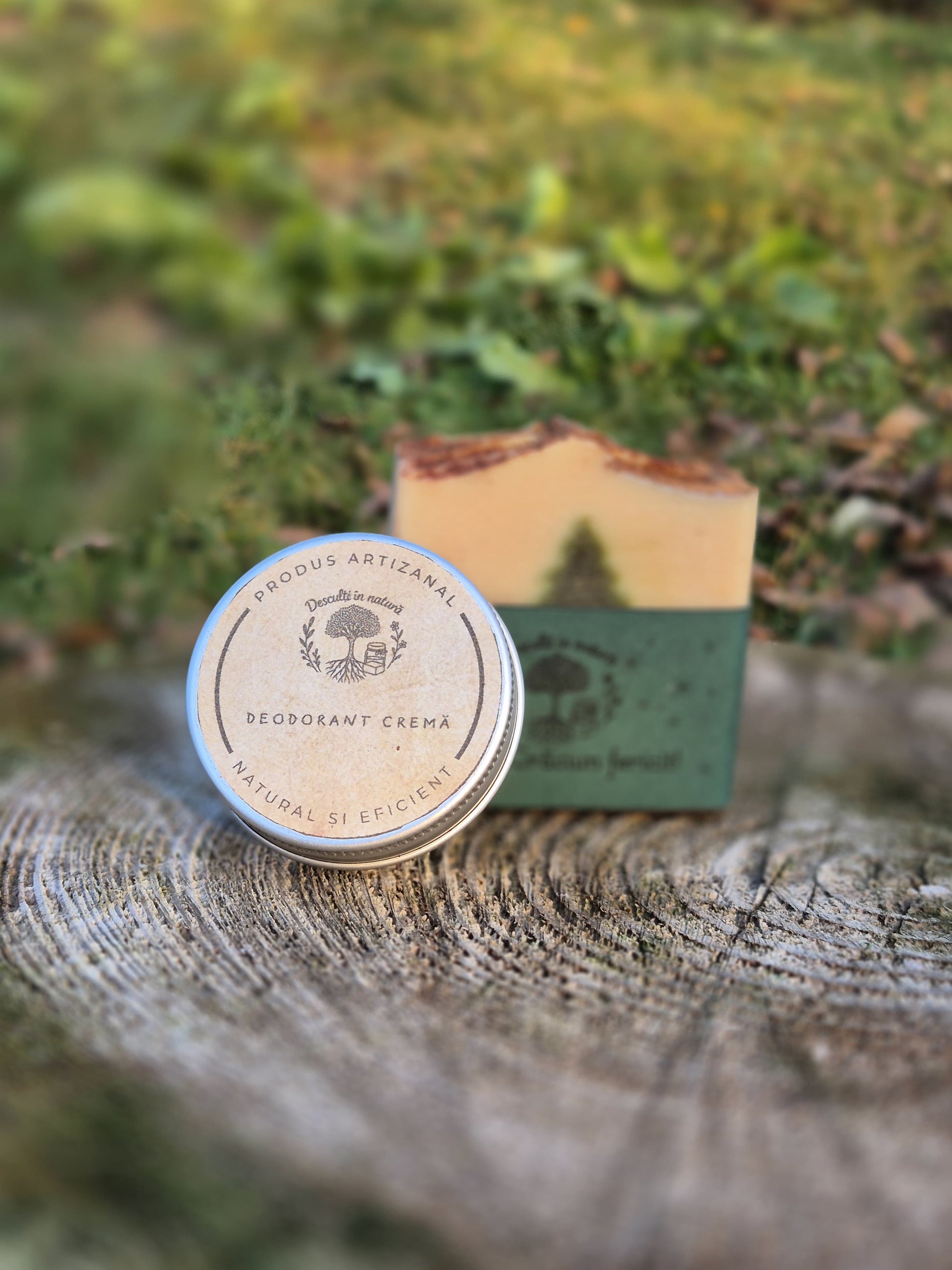 Pachet cadou Crăciun - săpun natural și deodorant cremă handmade artizanal